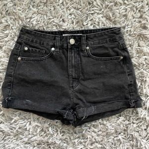 High waisted mom jean shorts, black jeans, comfy